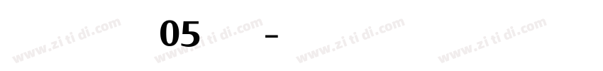 CapitolinaW05 Bold字体转换